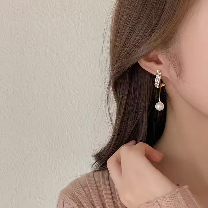 Pearl Drop & Dangler Earring-soristyle