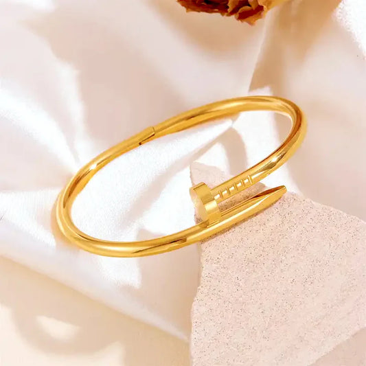 Elegant Nail Bracelet -Minimalist Screw Bangle Jewelry
