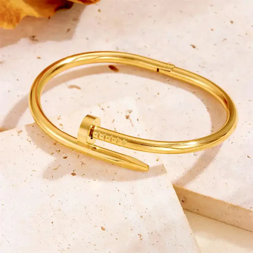Elegant Nail Bracelet -Minimalist Screw Bangle Jewelry